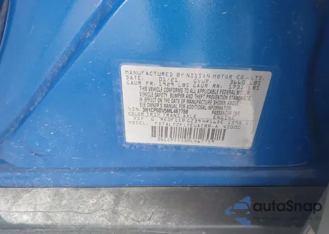 2021 Nissan Kicks Sr Xtronic Cvt z USA, uszkodzony, nr VIN 3N1CP5DV5ML467759